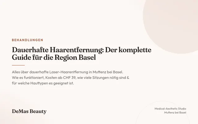 Dauerhafte Haarentfernung: Guide für Basel