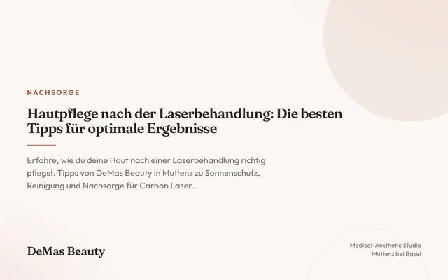 Hautpflege nach der Laserbehandlung: Tipps