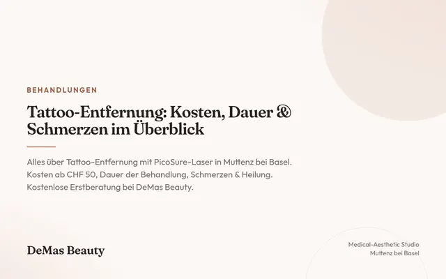 Tattoo-Entfernung: Kosten, Dauer & Schmerzen